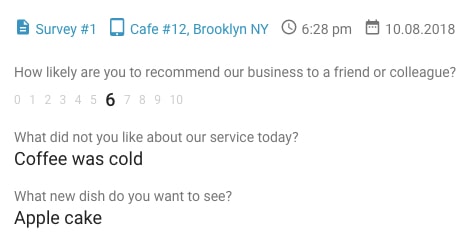 Inbook Feedback Response Example